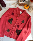 The Coral Leaf Cardigan (M)