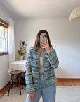 The Cool Toned Crochet Cardigan (M)