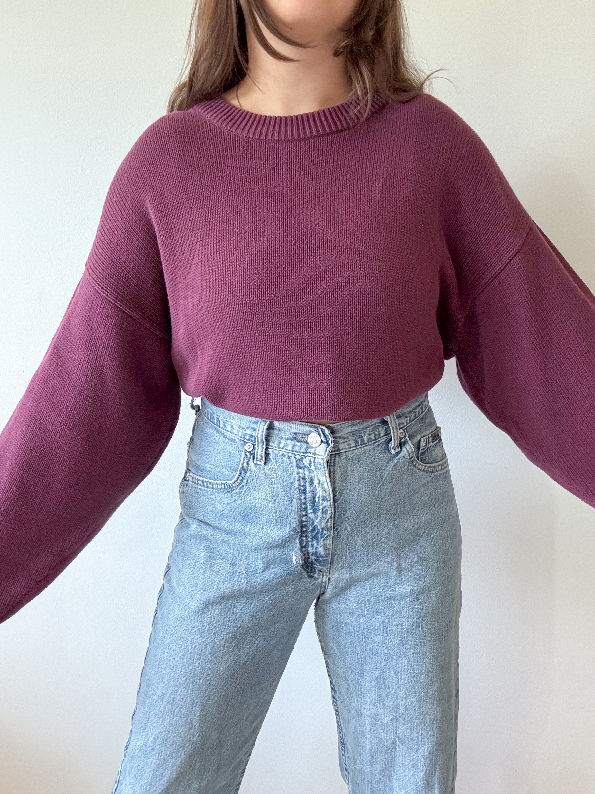 The Merlot Grandpa Sweater (L)