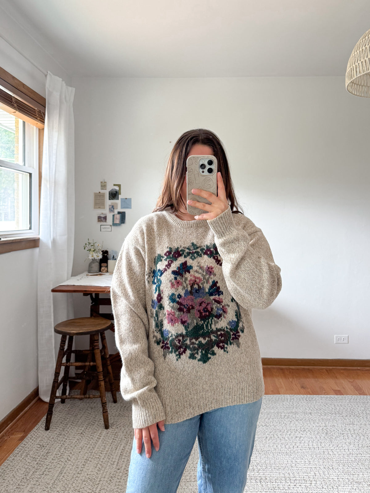 The Still Life Flower Sweater (M)