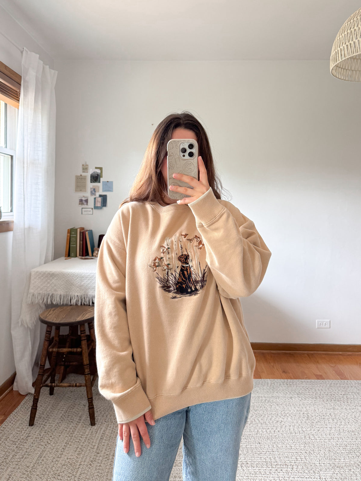 The Chocolate Lab Birch Crewneck (L)