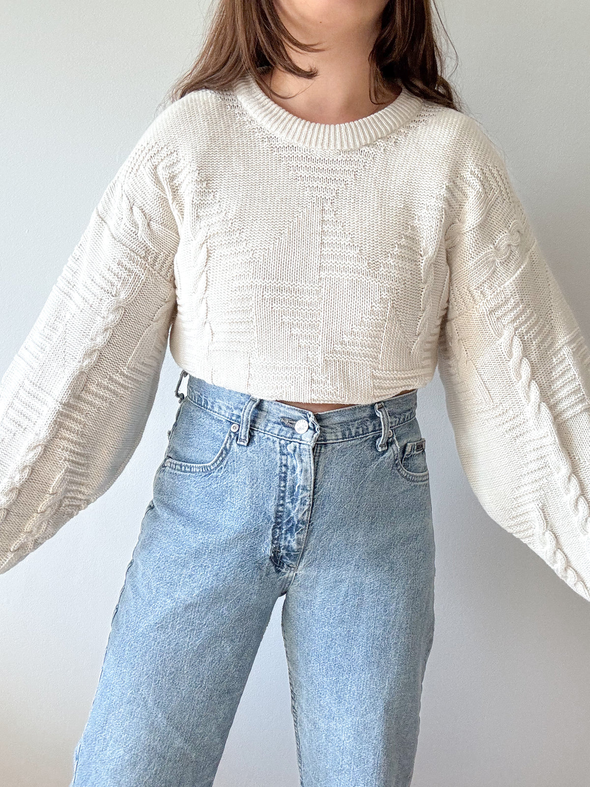 The Marshmallow Textured Sweater (XL)