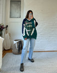 The Navy & Teal Golf Sweater (1x)