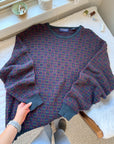 The Tricolor Texture Sweater (XL)