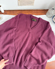 The Merlot V Neck Sweater (XLT)