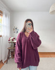 The Merlot V Neck Sweater (XLT)