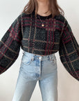 The Moody Plaid Sweater (M)