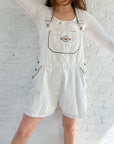 Route 66 Cream Outlined Shortalls (L)