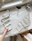 The Flurry Henley Sweater (XL)