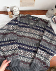 The Fair Isle V Neck Sweater (XL)