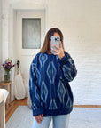 The Blue Aztec Sweater (L)