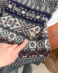 The Fair Isle V Neck Sweater (XL)