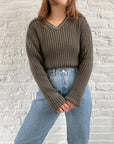 The Ribbed Fir Sweater (L)