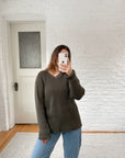 The Ribbed Fir Sweater (L)