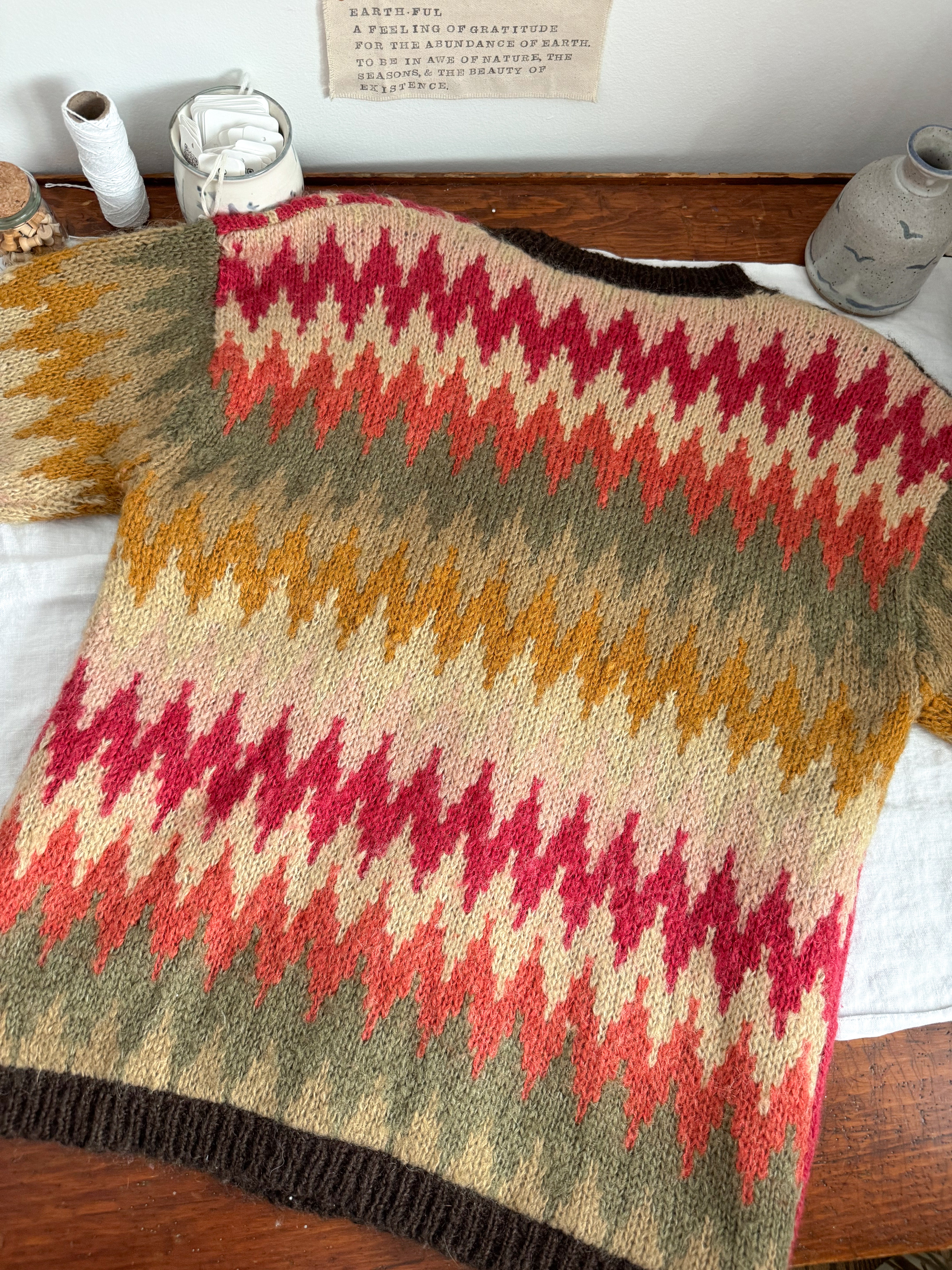 The Chevron Mix Cardigan (M)