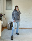 The Grey Multi Line Sweater (L)