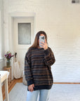 The Chenille Coffee Sweater (L)