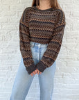 The Chenille Coffee Sweater (L)