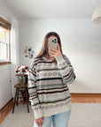 The Woodsy Pattern Sweater (M)