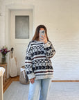 The Crescent Moon Pattern Sweater (XL)