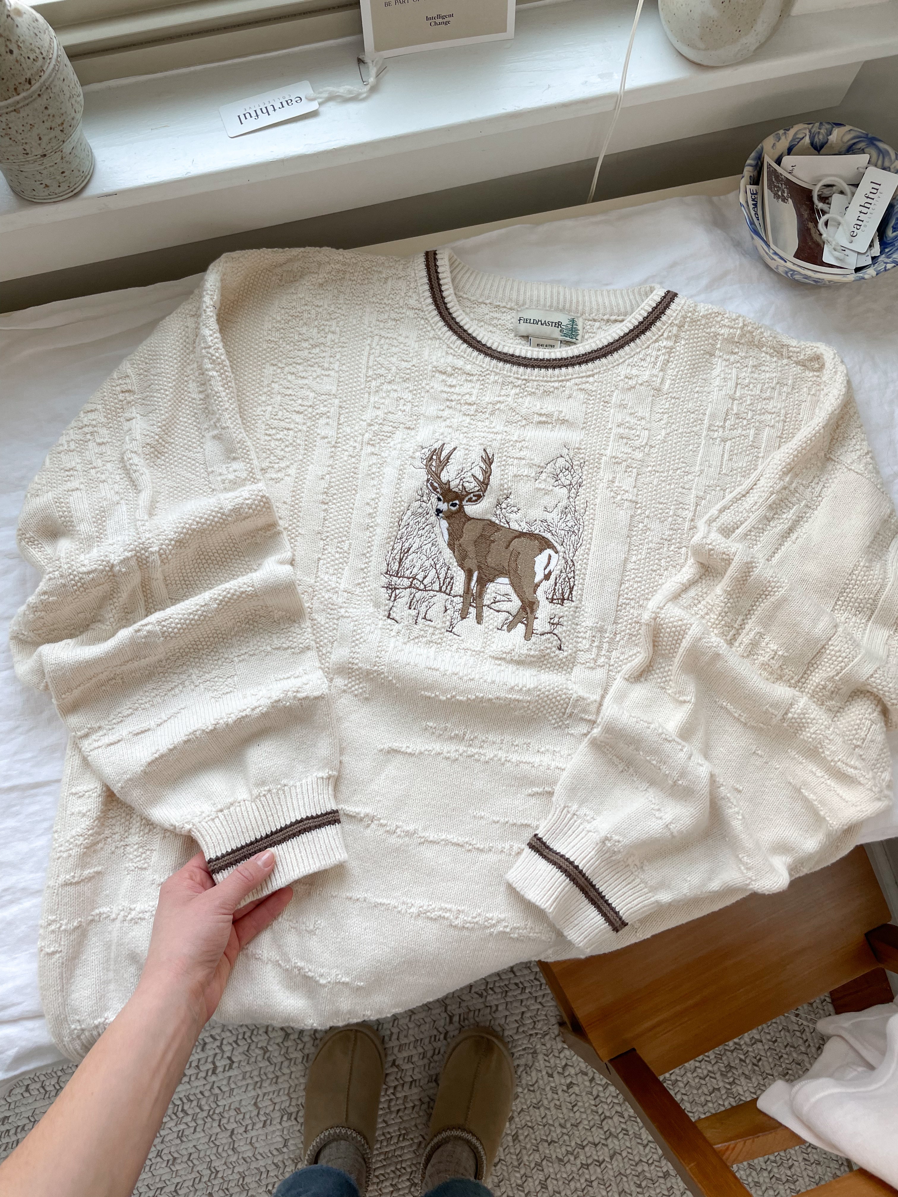 The Elk Textured Sweater (L)