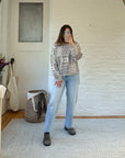 The Colorful Speckled Mockneck Sweater (L)