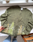 The Green Tree Zip Up (M)