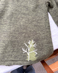 The Green Tree Zip Up (M)