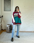 The Maroon & Teal Golf Sweater (XL)