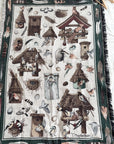 The Woodland Birdhouse Tapestry Blanket