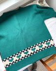 The Teal Poinsettia Cardigan (M)