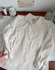 The Cream Corduroy Button Up (M)
