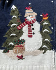 The Snowman Zipper Cardi (L)