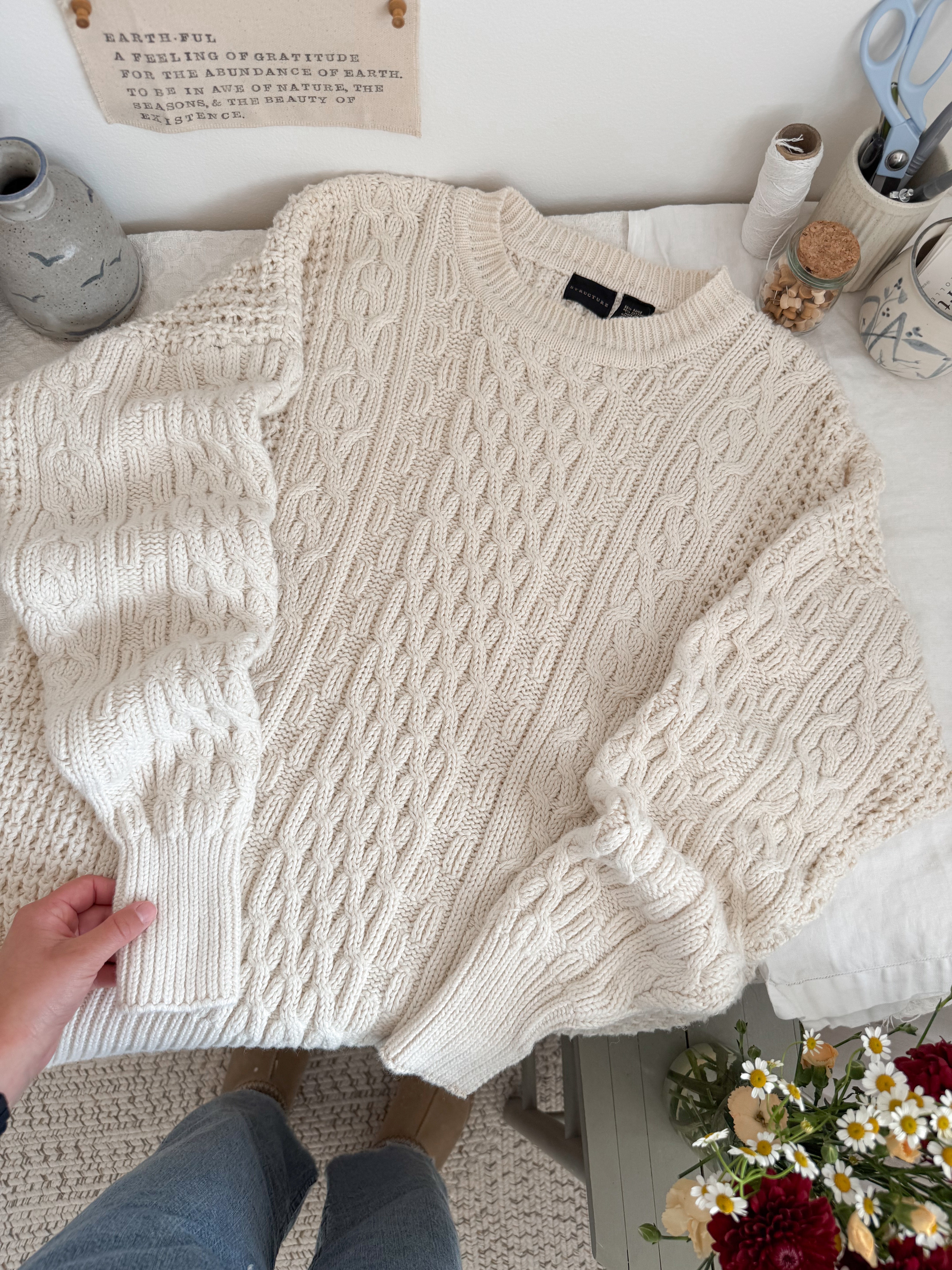 The Creamy Milk Sweater (L)