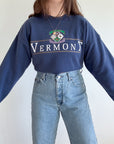The Navy Vermont Crewneck (L)