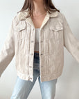The Cream Sherpa Corduroy Jacket (L)