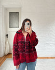 The Bandana Sherpa Cardigan (L)