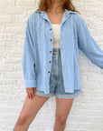 The Sky Blue Corduroy Button Up (M)