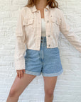 The Pink Gingham Cropped Jacket (S)