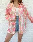 The Abstract Floral Button Up (1x)