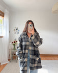 The Fuzzy Plaid Jacket (XL)