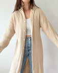 The Cable Knit Cardigan/ Dress (M)
