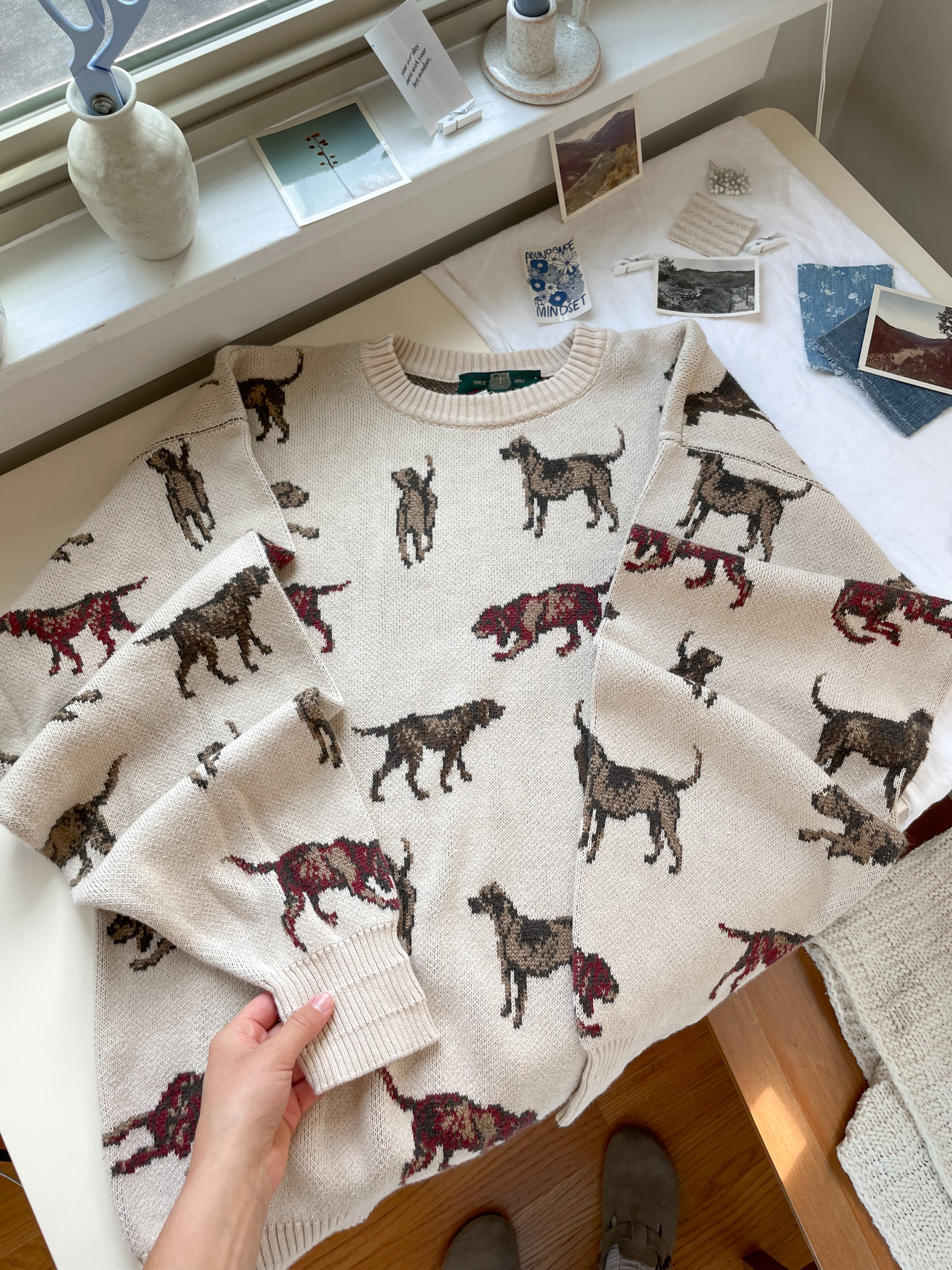 The Cozy Dog Sweater (L)