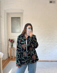 The Groovy Black Tapestry Jacket (XL)