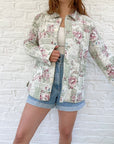 The Floral Reversible Quilted Jacket (M)