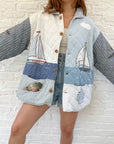 The Reversible Quilted Sailor Jacket (XL)