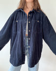 The Navy Corduroy Shacket (XL)
