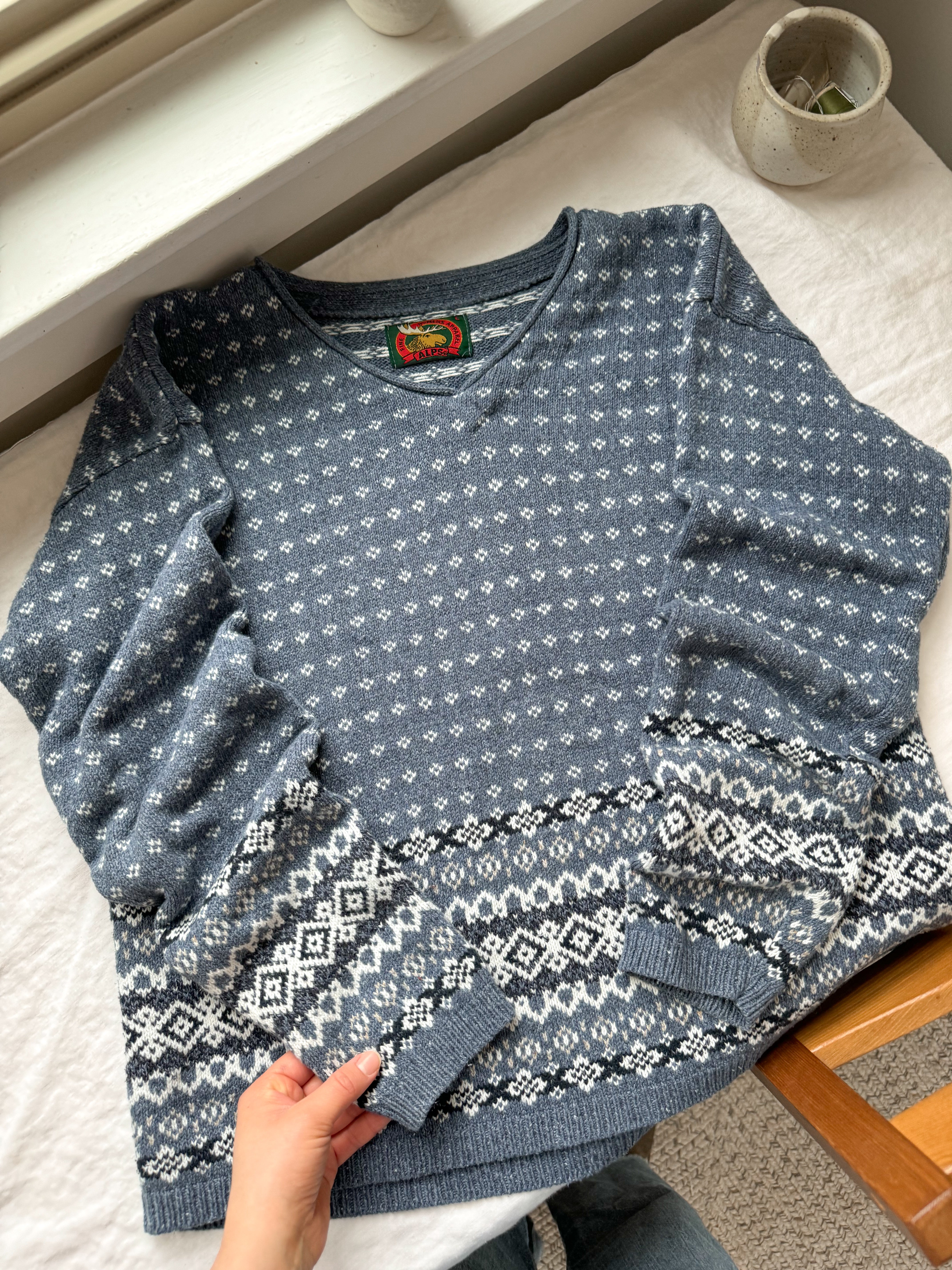 The Flurry Nordic Sweater (L)