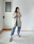 The Oat Braided Cable Knit Cardi (XXL)