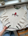 The Holly Cardinal Sweater (XL)